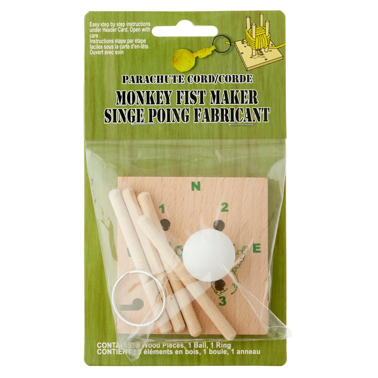 12 Pack: Parachute Cord Monkey Fist Maker Kit